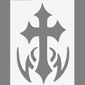 Gothic Cross Stencil in A3/A4/A5 Sheet Sizes | Thicker 190 Micron ...