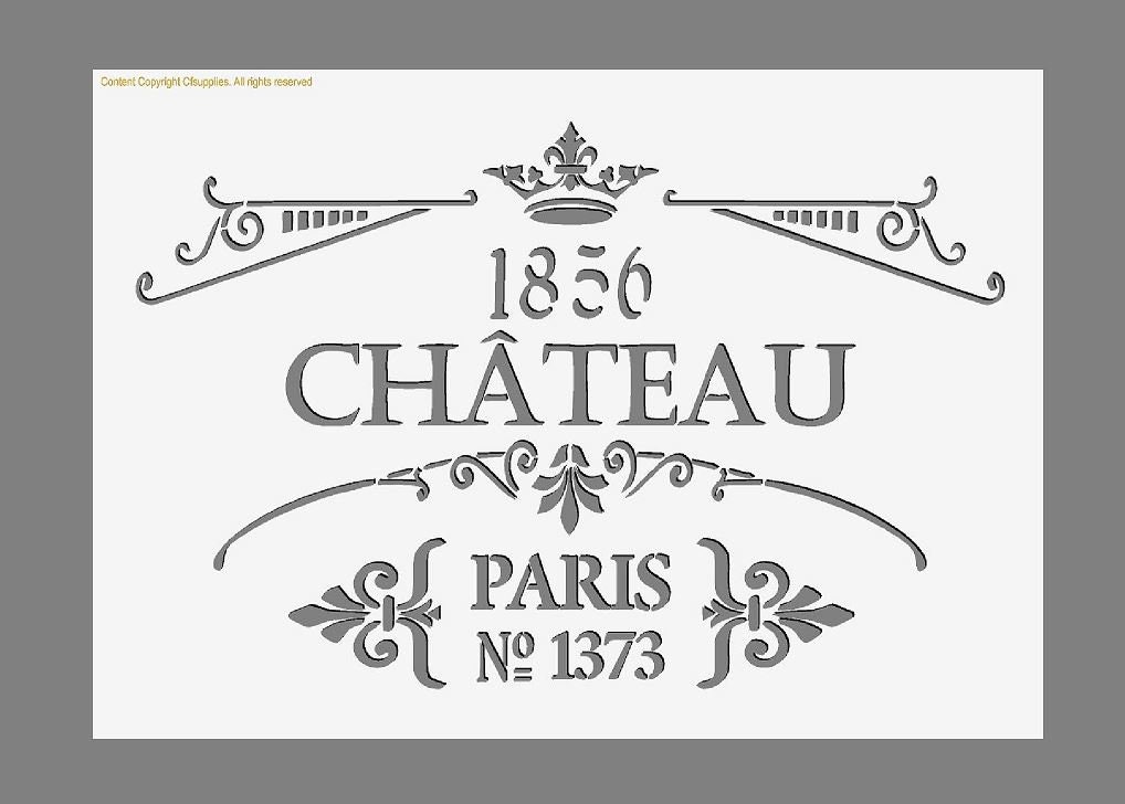 Vintage French Stencil Shabby Chic Paint Stencil for Walls Etsy