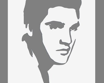 Plantilla de Elvis Presley: poliéster reutilizable de 190 micras (A3/A4/A5)