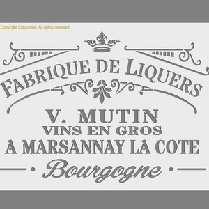 Vintage French Stencil | Shabby Chic Stencil for Walls, Fabrics, Furniture, Reusable, Washable A4/A3 stencil sizes (272)