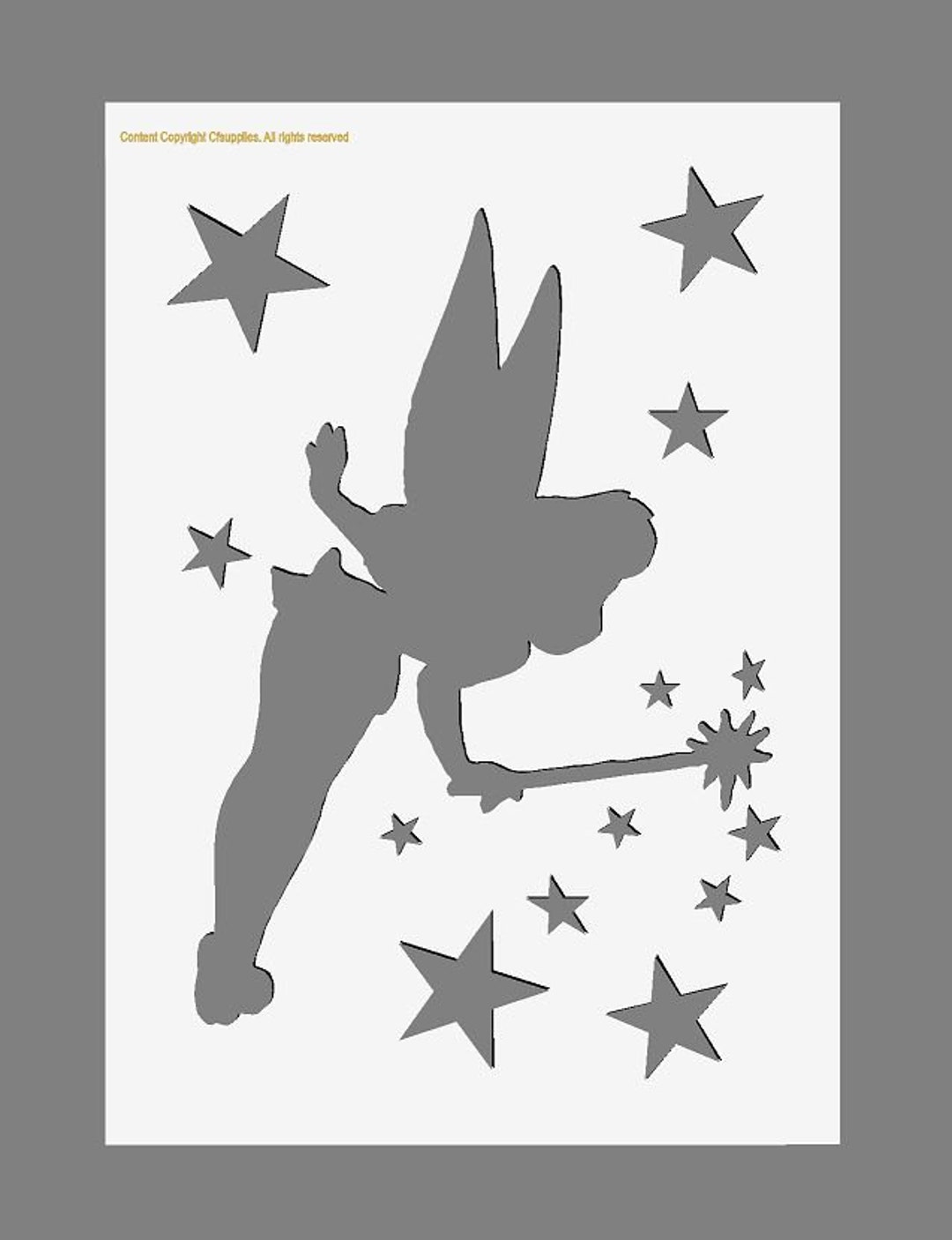 tinkerbell-fairy-theme-polyester-stencils-in-a3-a4-a5-sheet-sizes-190-micron-2craft-art-painting-airbrush-decor-painting-airbrush-decor-etsy