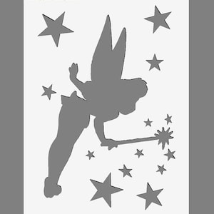 Tinkerbell Fairy Theme Plantillas de poliéster en tamaños de hoja A3 / A4 / A5 190 micrones craft Arte Pintura Aerógrafo Decoración Pintura Aerógrafo Decoración