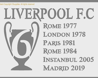 Liverpool F.C. Mylar Stencil: Reusable Craft & Decor (A3/A4/A5)
