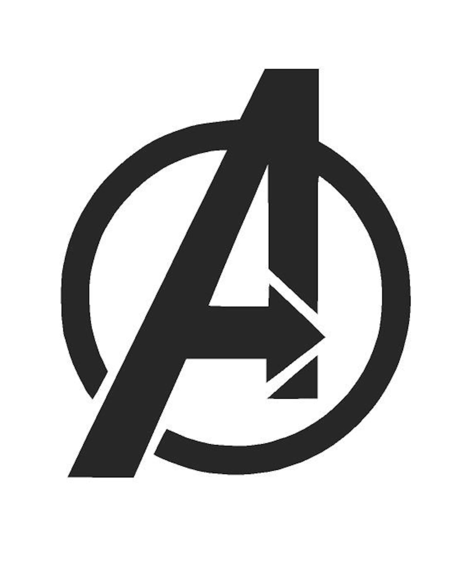 Printable Avengers Logo Stencil Printable Avengers Logo Stencil
