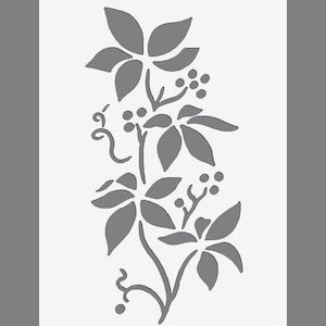 Flower | Vintage French Stencil | Shabby Chic Paint Stencil for Walls, Fabrics, Furniture, Reusable, Washable A5/A4/A3 stencil sizes (f18)