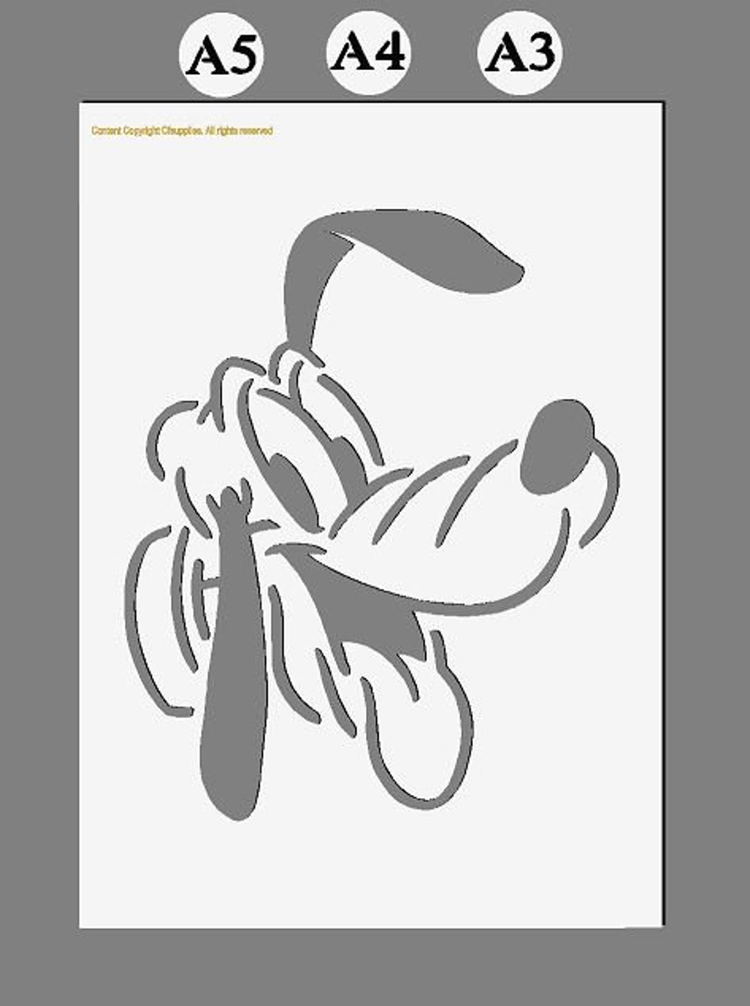 Cartoon Character Theme Polyester Stencils in A3/A4/A5 Sheet Sizes 190 ...