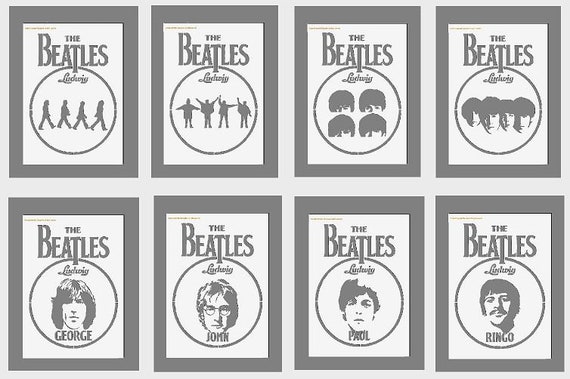 ポップアイコン、マイラーステンシル、ファブ4、ジョンレノン