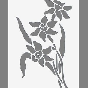Flower | Vintage French Stencil | Shabby Chic Paint Stencil for Walls, Fabrics, Furniture, Reusable, Washable A5/A4/A3 stencil sizes (F9)