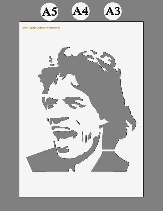 Pop idol Stencil, Reusable 190 Micron PET Film, Wall Decor
