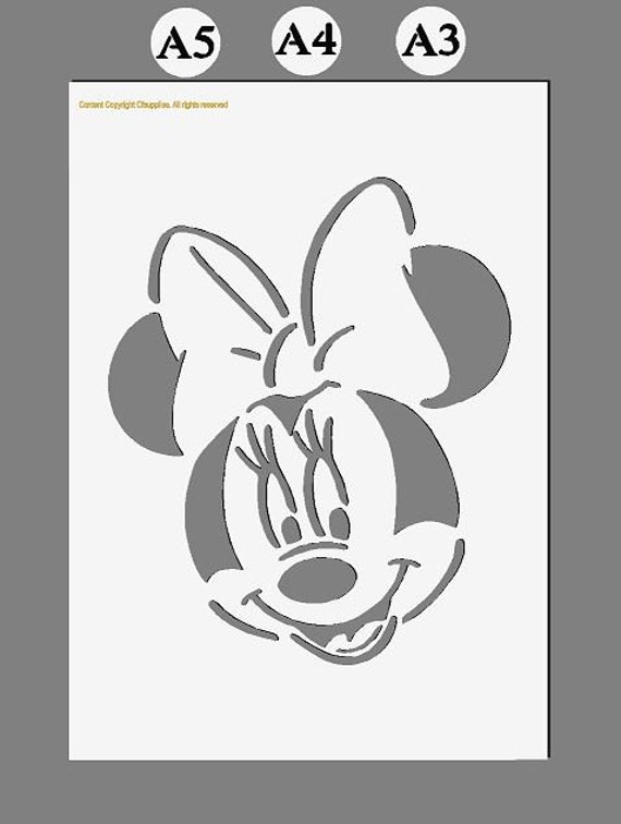 Minnie Mouse And Mickey Mouse Stencil