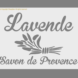 Vintage French Stencil | Lavende | Shabby Chic Paint Stencil for Walls, Fabrics, Furniture, Reusable, Washable A4/A3 stencil sizes (269)