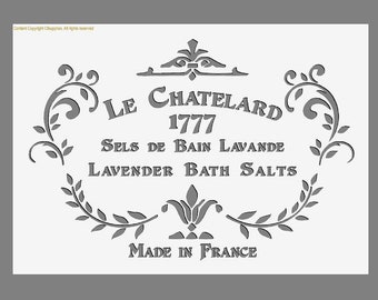 Shabby Chic French Vintage Stencils  in A3/A4/A5 sheet sizes (#157) Thicker 190 micron reusable Painting Airbrush Decor