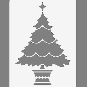 Mylar Stencils Christmas Tree A3/A4/A5 Sheet Sizes Thick 190