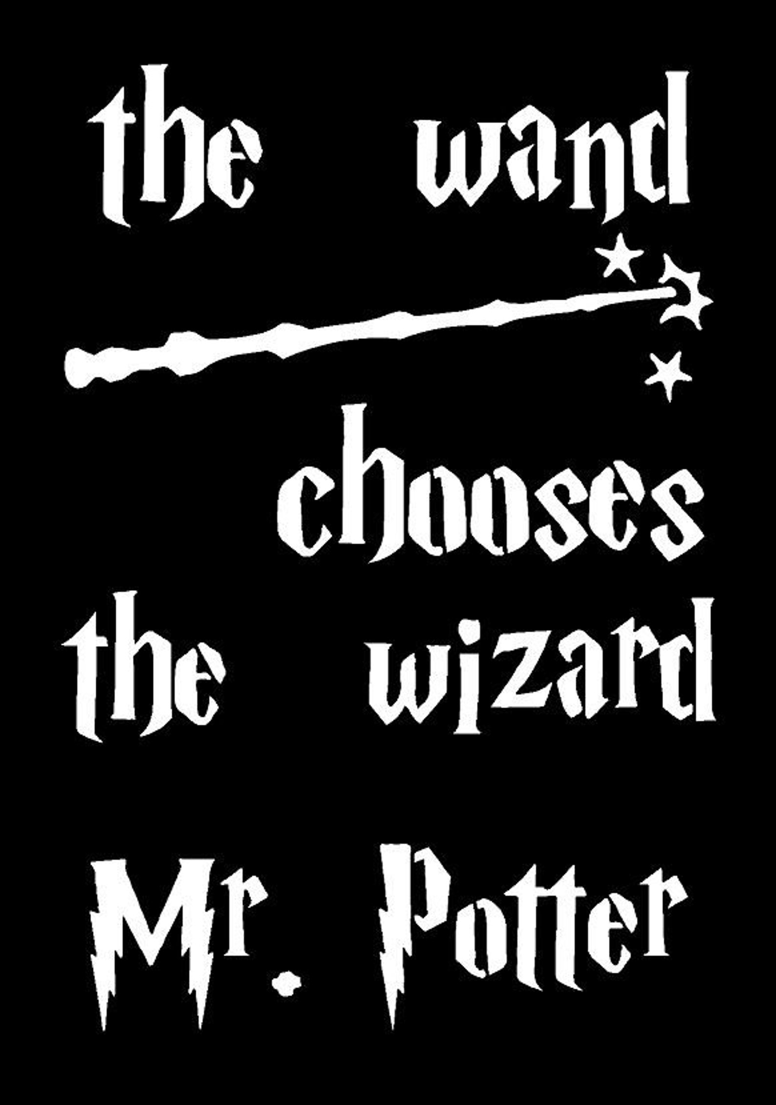 The Wand chooses the Wizard Harry Potter Theme Polyester | Etsy