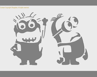Minions | TV Theme | Polyester Stencils  in A3/A4/A5 sheet sizes | 190 micronPainting Airbrush Decor