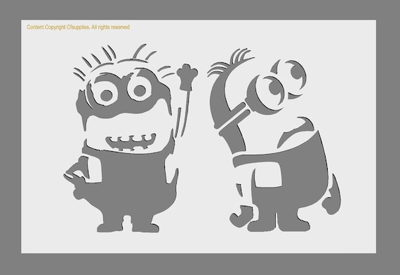 Minions TV Theme Polyester Stencils in A3/A4/A5 Sheet Sizes 190 ...