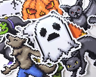 Pixel Halloween Sticker Pack
