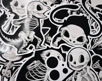 Skeletal Mons Sticker Pack