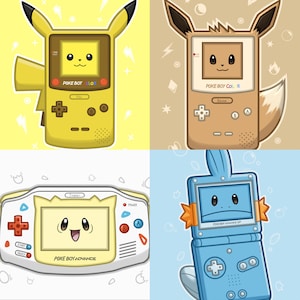 Poke Console Art Prints 5&quot; x 7&quot;
