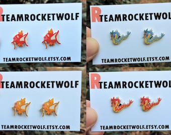 Magikarp/Gyarados Earrings