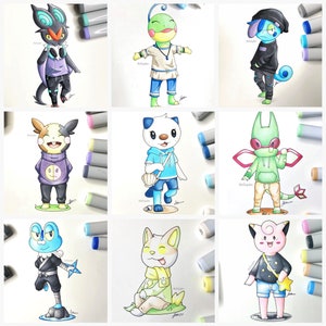 Poke Crossing Art Prints 5&quot; x 7&quot;