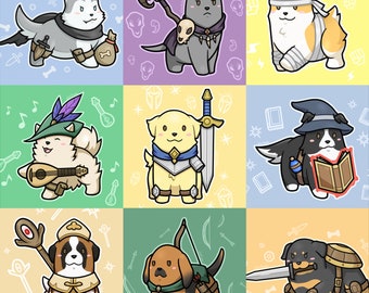 Dungeon Doggo Art Prints 5" x 7"