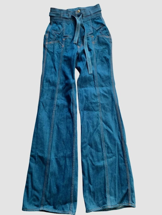 N'est Ce Pas STAR Jeans Vintage 70s Denim Jeans Women's Bellbottoms Hippie  Size 9/10 -  Canada