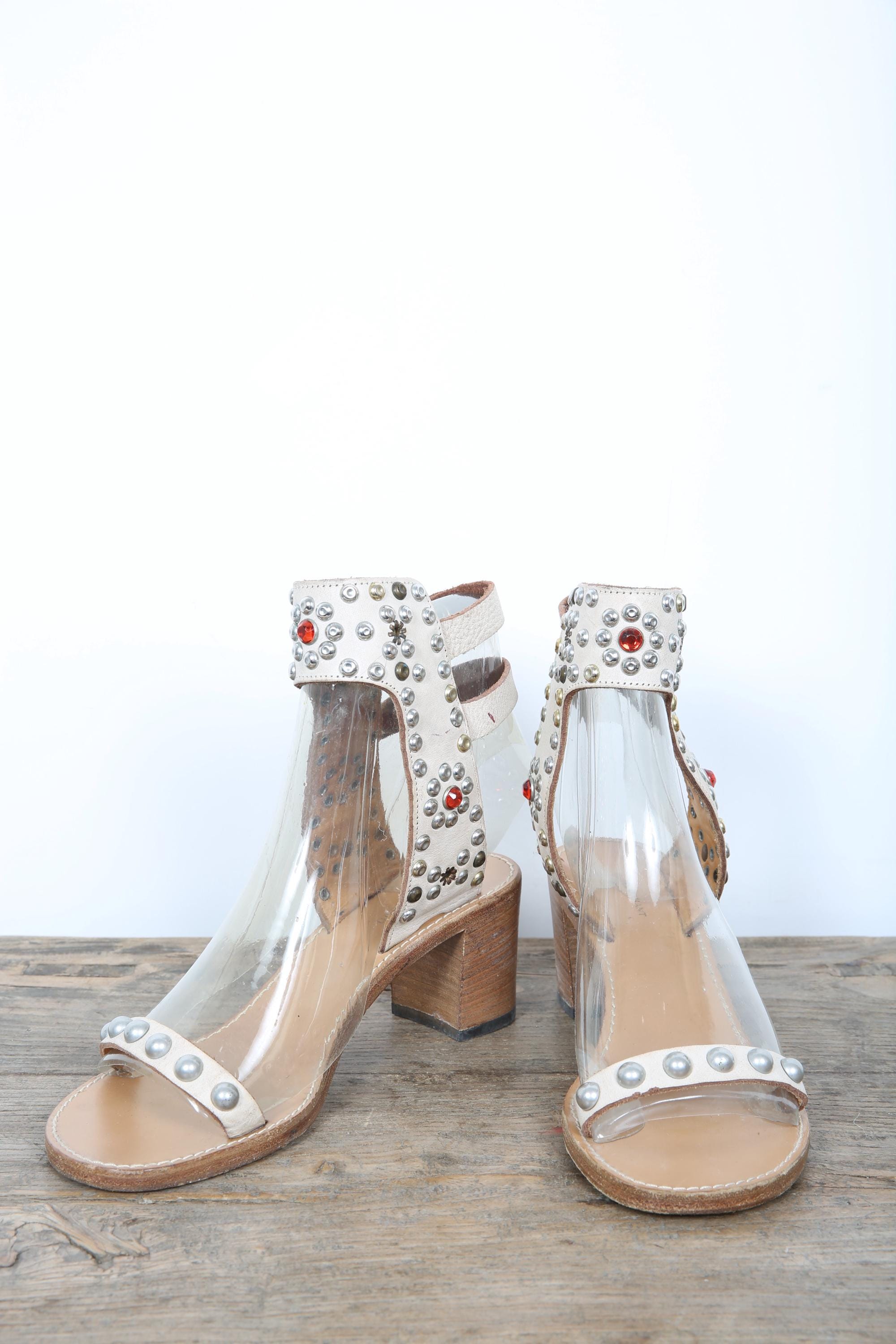 Gladiator Sandals Zara Heeled Sandals With Rhinestone Straps