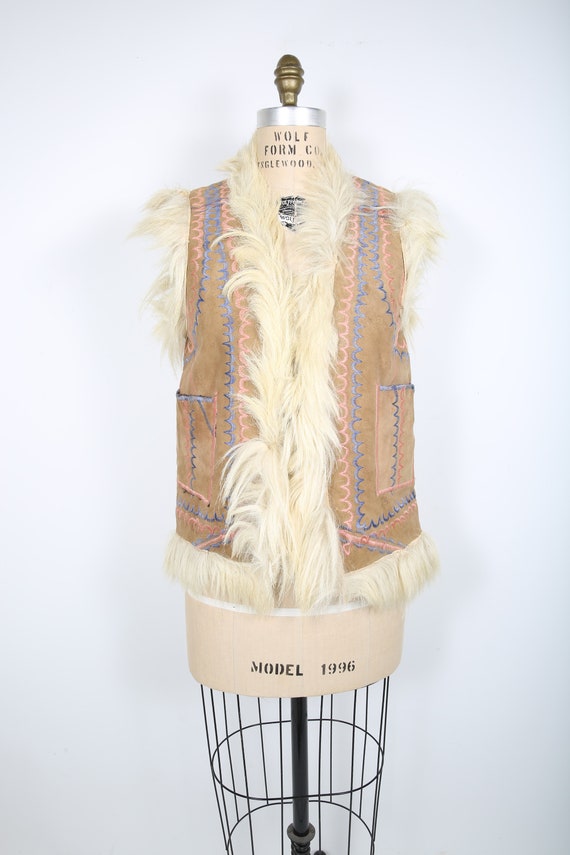 Penny Lane Vintage 70s Vest Embroidered Vest Gilet