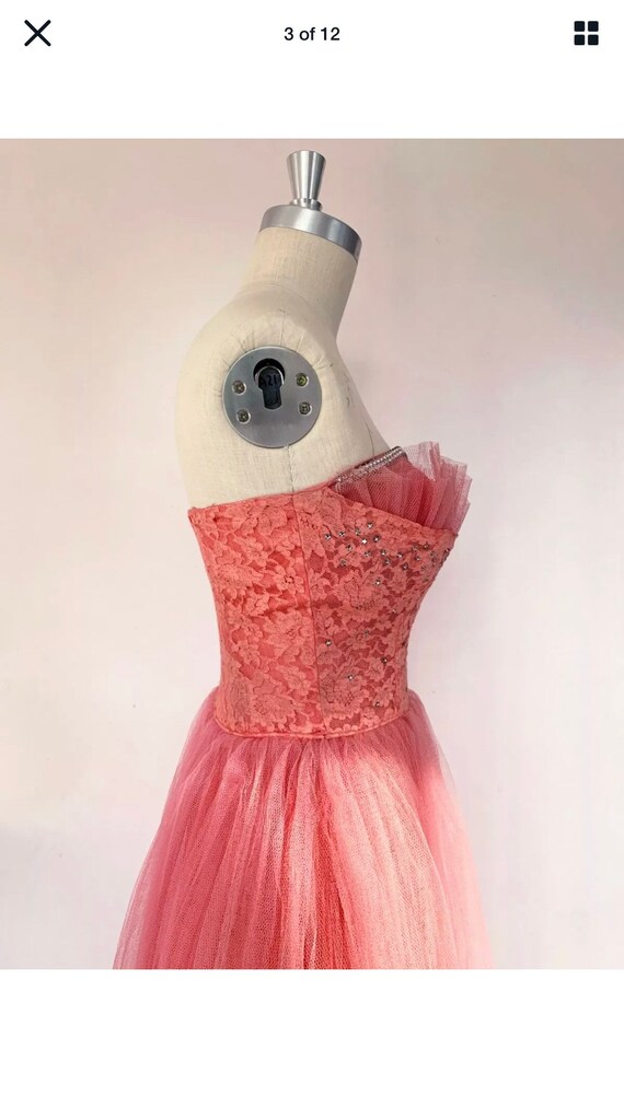 Vintage Barbie Pink Dress Summer 50s 60s Summer P… - image 6