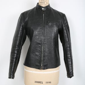 70s Vintage AMF Harley Davidson Jacket Black Biker Jacket Motorcycle Leather Jacket Motorcycle Jacket