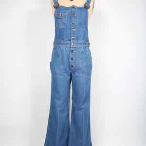Vintage 70s Denim Overalls Jumpsuit Vintage Denim Hang Ten Hippy Hippie Woodstock Retro