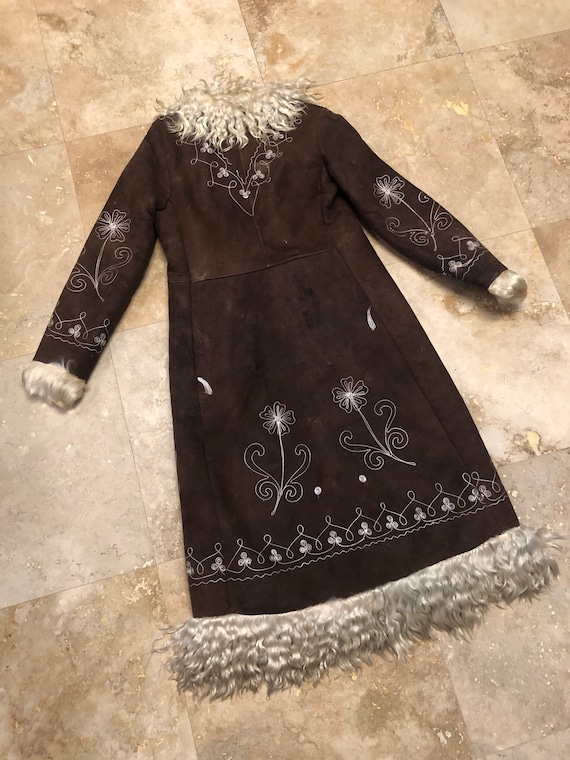 Penny Lane Coat 70s Afghan Coat Vintage Coat Shee… - image 2