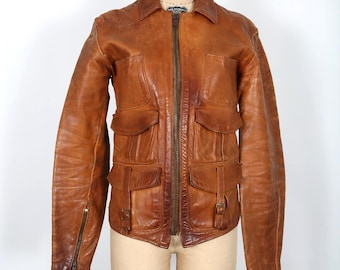 East West Musical Instruments Jacket Barnstomer Mens 70s East West Musical Instruments Jacket Coat Leather Jacket Hippie RocknRoll Woodstock