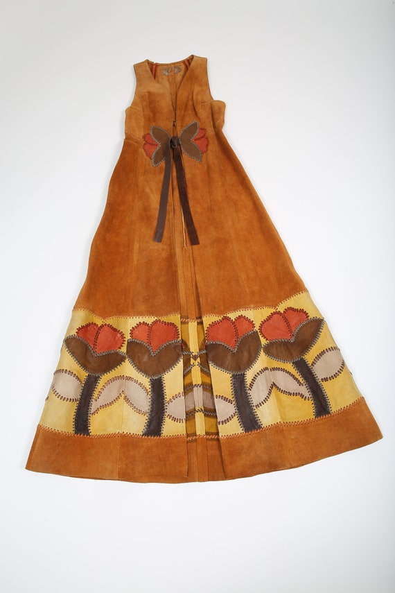 70s Vintag Char Long Floral Patchwork Vest Hippie Hipp Woostock - Etsy