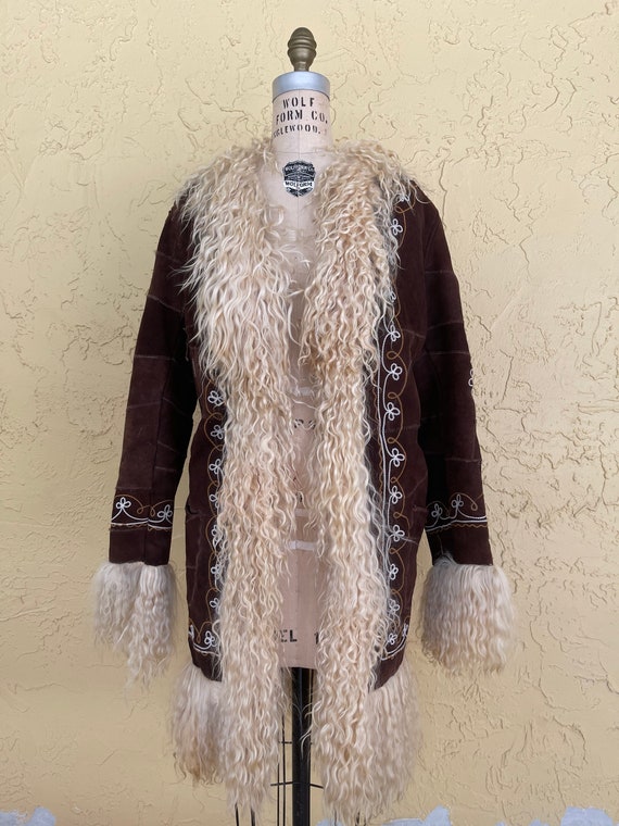 Vintage 70s Afghan Coat Penny Lane Coat 