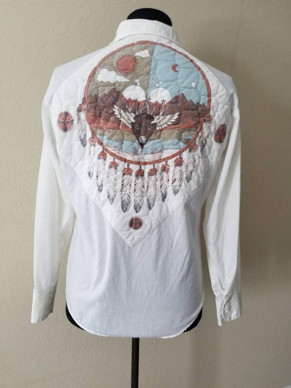 Vintage 70s Shirt Western Southwestern County West