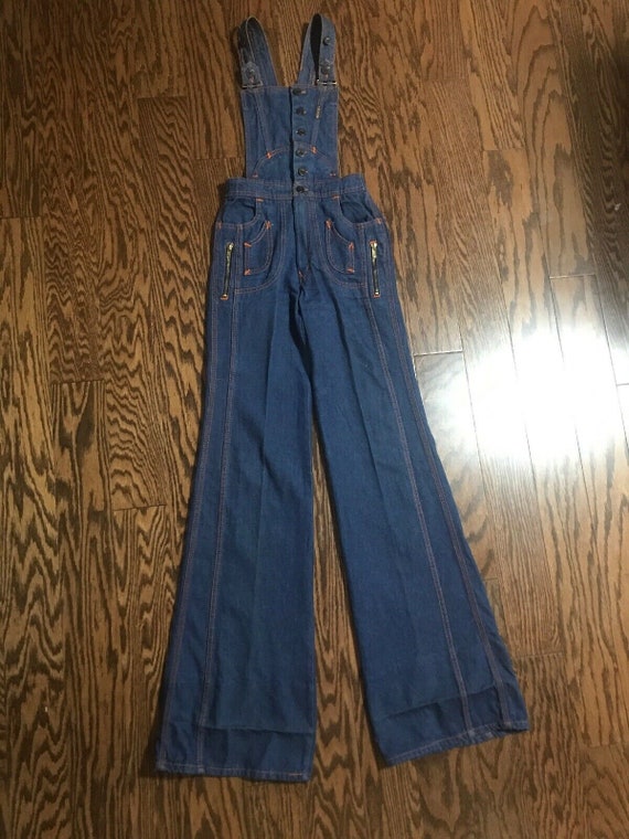 Vintage 1970s N'est Ce Pas Denim Overalls Jumpsuit