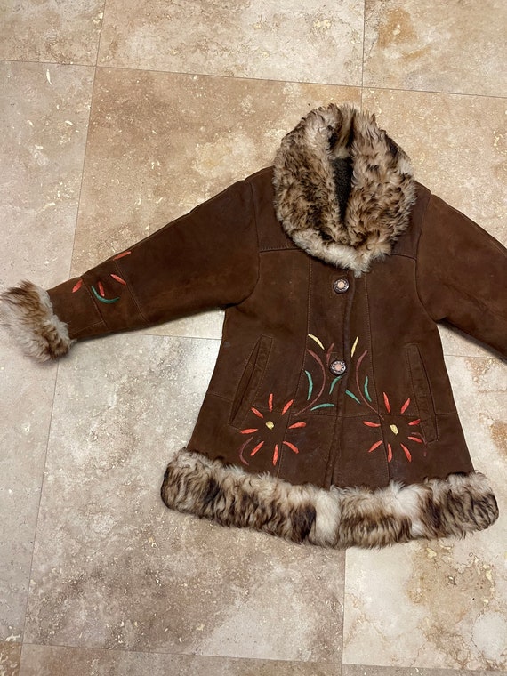 Afghan Coat  KIDS Afghan Embroidered CHILDRENS Coa