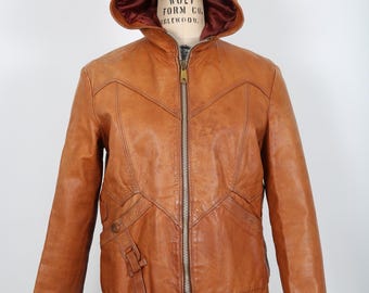 1970年代 イースト ウエスト カリフォルニア レザー ジャケット - Etsy
