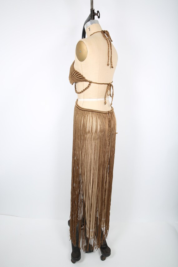 Macrame Artisian Handmade Dress Cover Up with Lon… - image 4