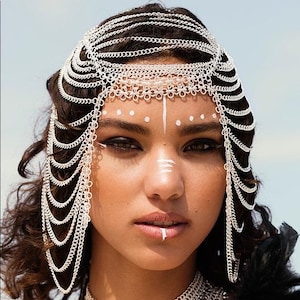Artisan Handmade Furiosa GOLD Headpiece Chain Jewelry Summer Festival Coachella Concert Rave