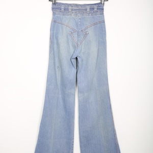 70s Vintage Arrow Denim Bellbottom Jeans Hippie Hippy Woodstock Daisy Jones and the Six Vintage Jeans High Rise Mom Jeans