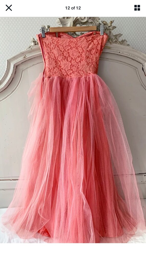 Vintage Barbie Pink Dress Summer 50s 60s Summer P… - image 4