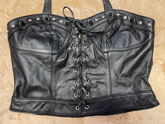 Womens leather biker halter tops new arrivals