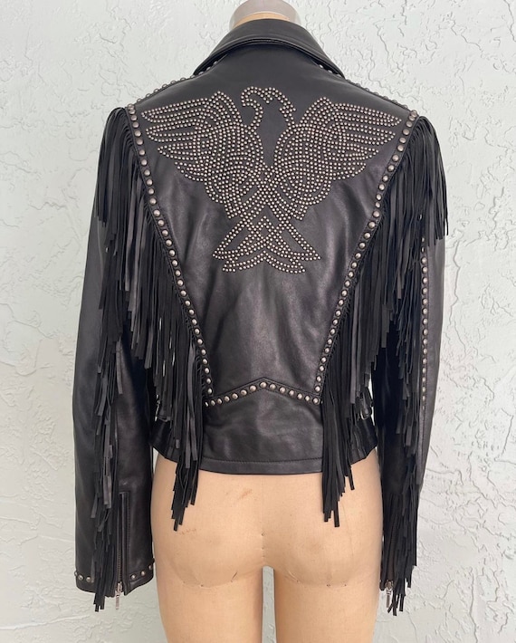 Vintage 90s Studded Leather Jacket