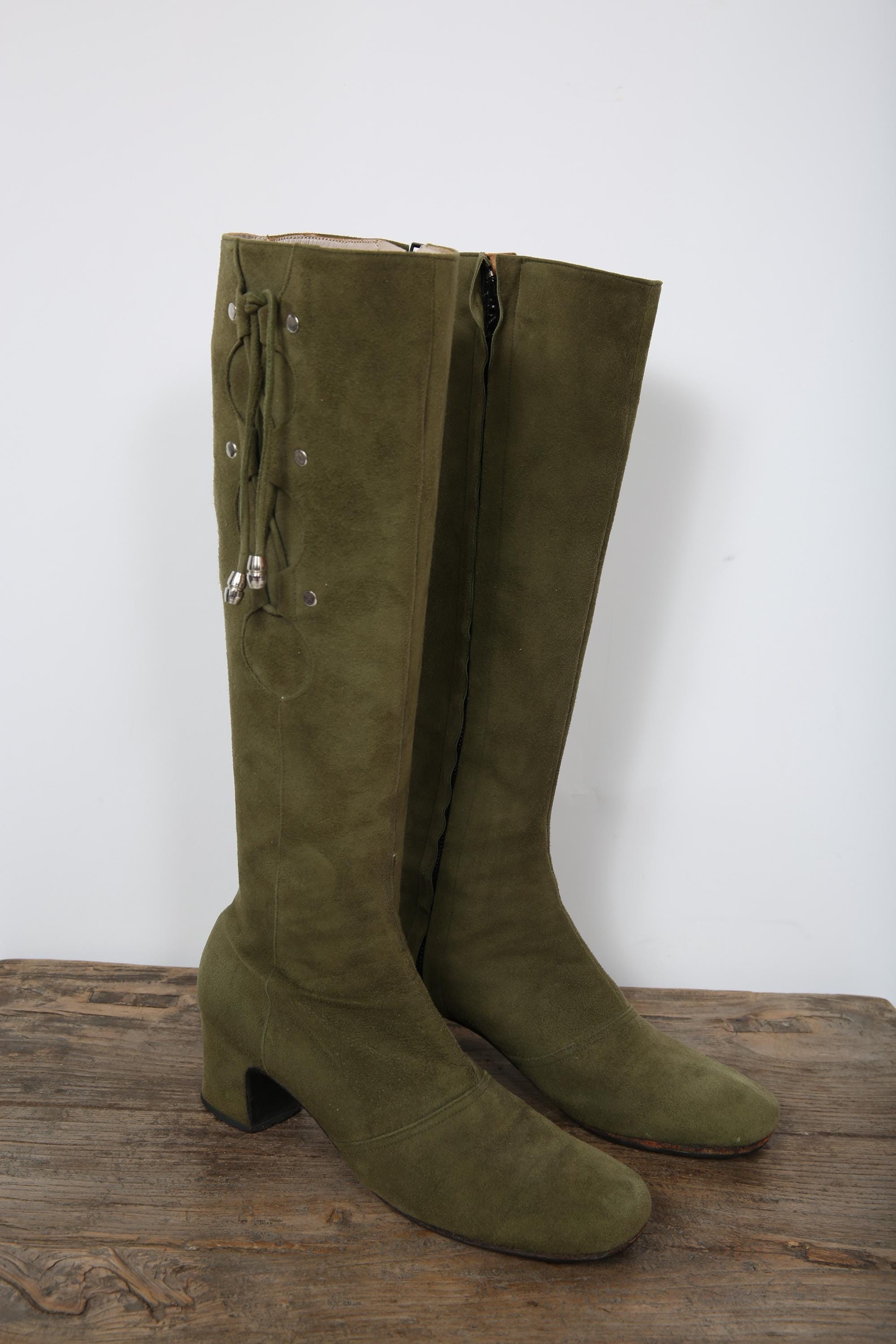 Botas de gamuza verde España
