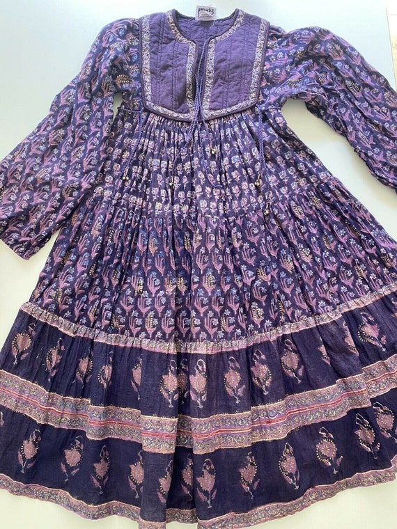 PHOOL India Imports Girl's Vintage 70s Indian Dress M… - Gem