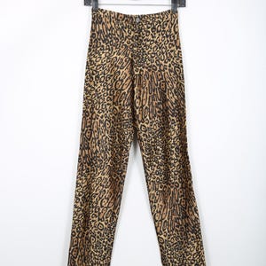 Vintage Gold & Black Leopard Print Disco Pants, Studio 54 Vibes Party Rockstar RocknRoll Rock Concert Festival Rave Grease