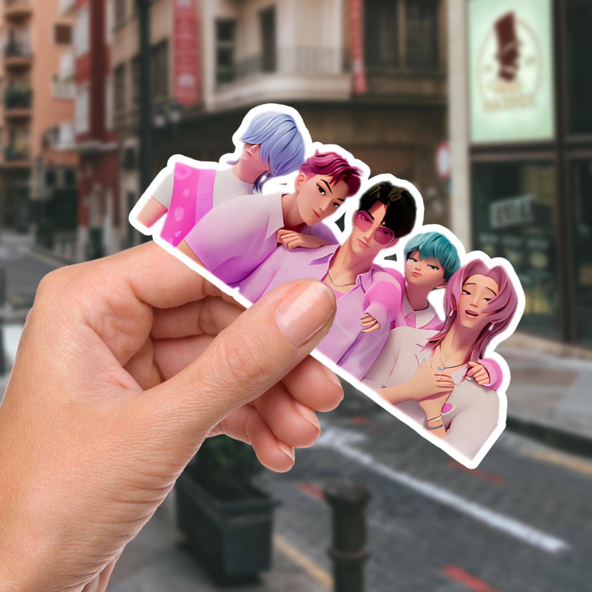Set Di 110 Adesivi Kpop E Anime - Impermeabili In PVC, Per Bici, Skate, Laptop, Bagagli, Regalo Perfetto